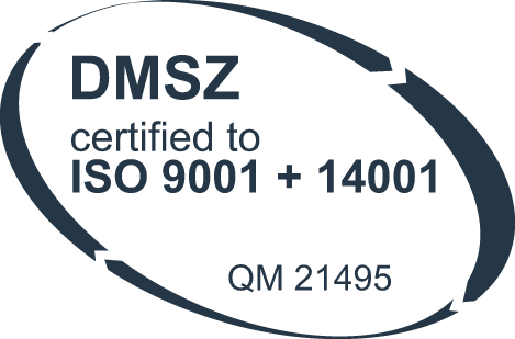 DMSZ - certified to ISO 9001 &amp; 14001